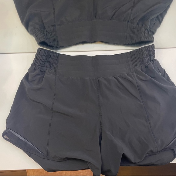 lululemon athletica Pants - Hotty Hot High Rise Black Shorts (4 inch inseam)